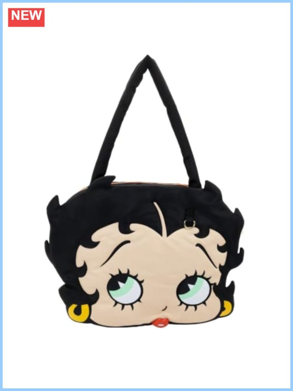 Betty Boop Padded Nylon Tote Bag Oversized Shoulder Bag